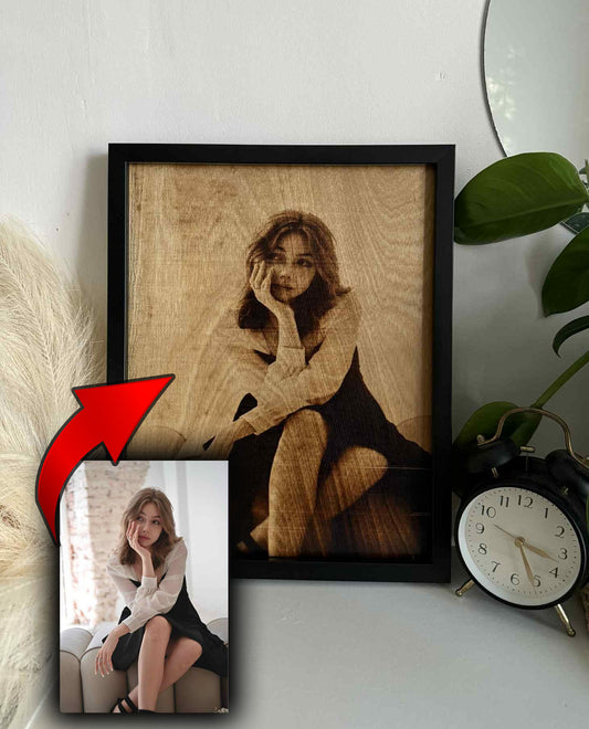 For YOU Unique wood burning portrait with soul –a true masterpiece on wood. (NOT a LASER )Order now and delight your loved ones with a one-of-a-kind gift!