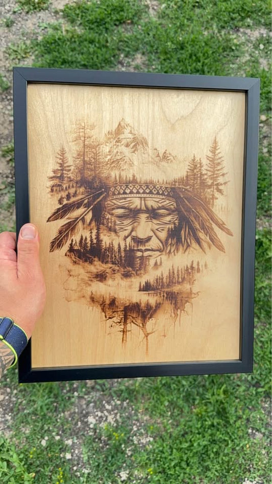 Burned Landscape with Chief’s Spirit