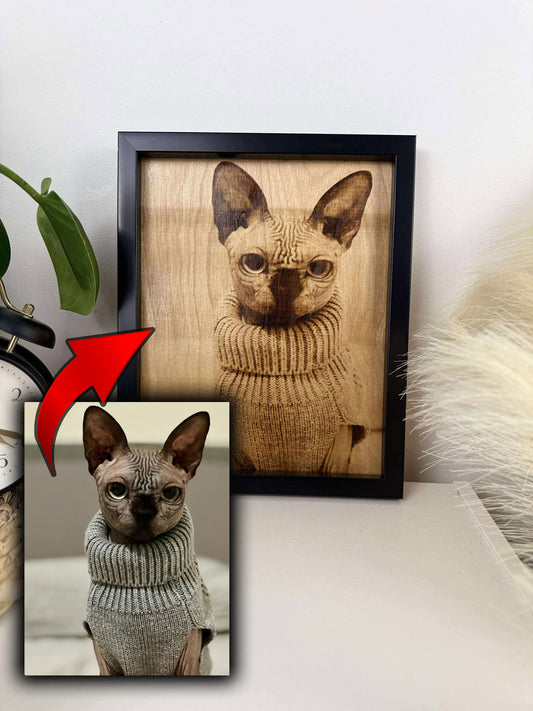 🐾 Turn Your Pet’s Photo into a Wooden Masterpiece