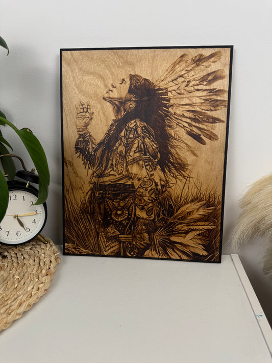 Wood-Burned Native Art – Unique Wall Decor