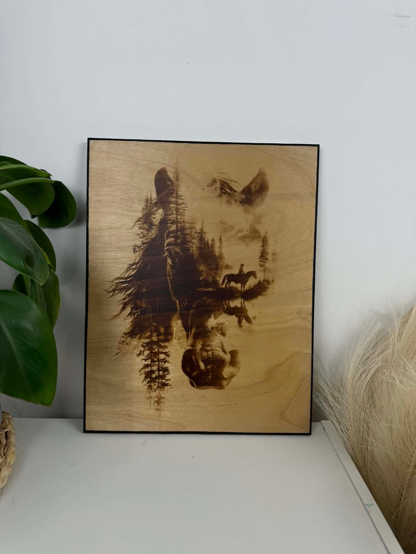 Wooden wall art inspired by nature and freedom.