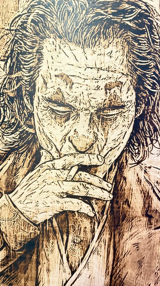 Exclusive Wood-Burned Artwork JOKER wall decor gift personalized  birthday house unique gift ideaart prints poster custom nature birch