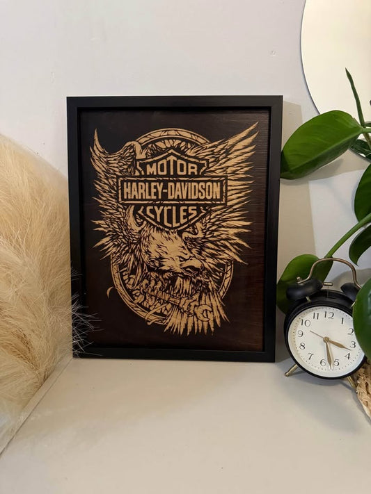 Perfect gift for Harley-Davidson fans, birthdays,   wall decor  personalized  house unique gift idea