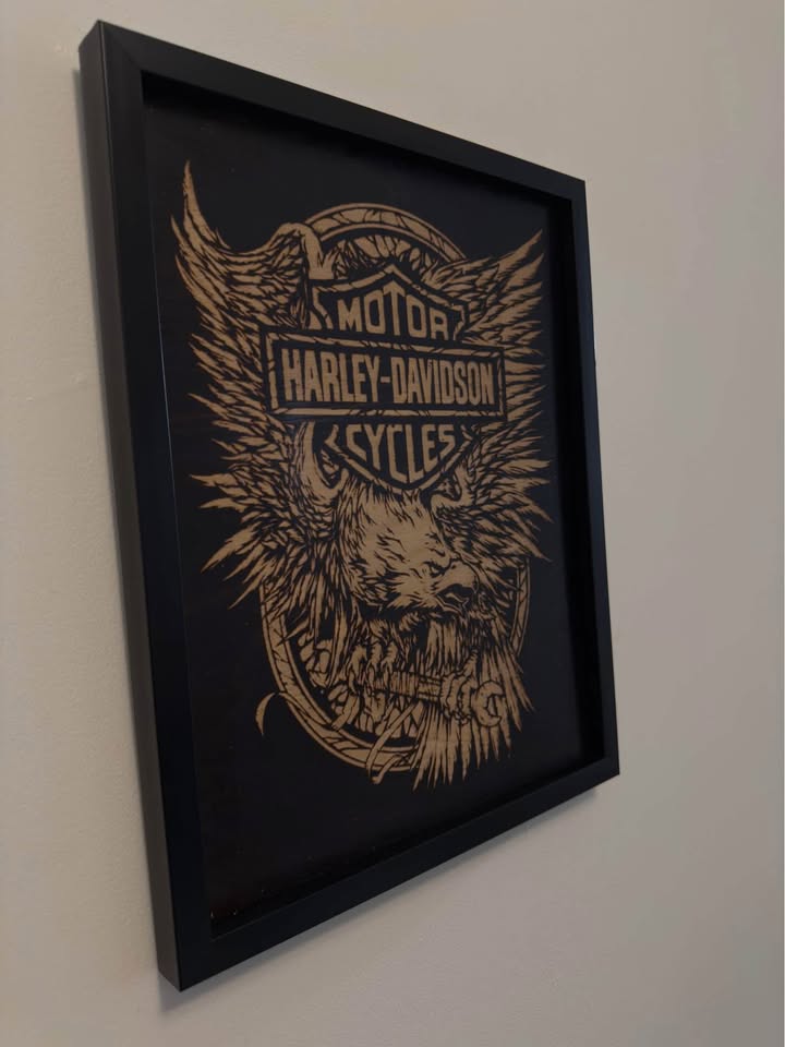 Perfect gift for Harley-Davidson fans, birthdays,   wall decor  personalized  house unique gift idea