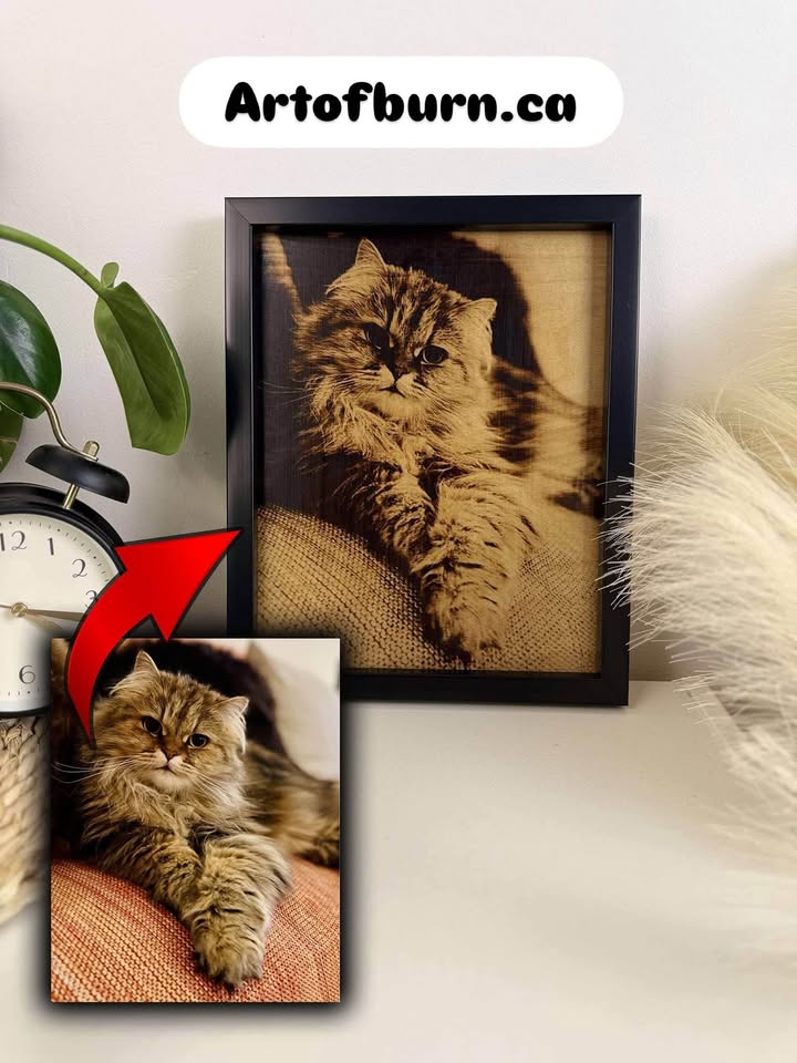 🐾 Turn Your Pet’s Photo into a Wooden Masterpiece (NOT a LASER )Order now and delight your loved ones with a one-of-a-kind gift!