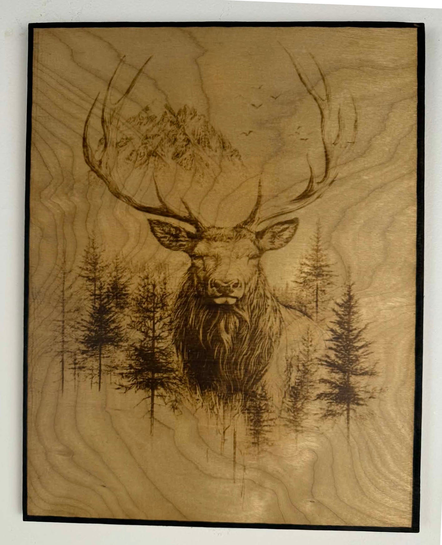 Unique Wood-Burned Artwork