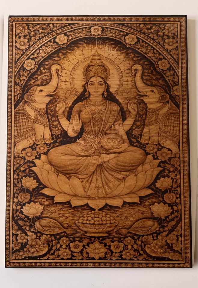 Lakshmi Mata Kalamkari Wall Art