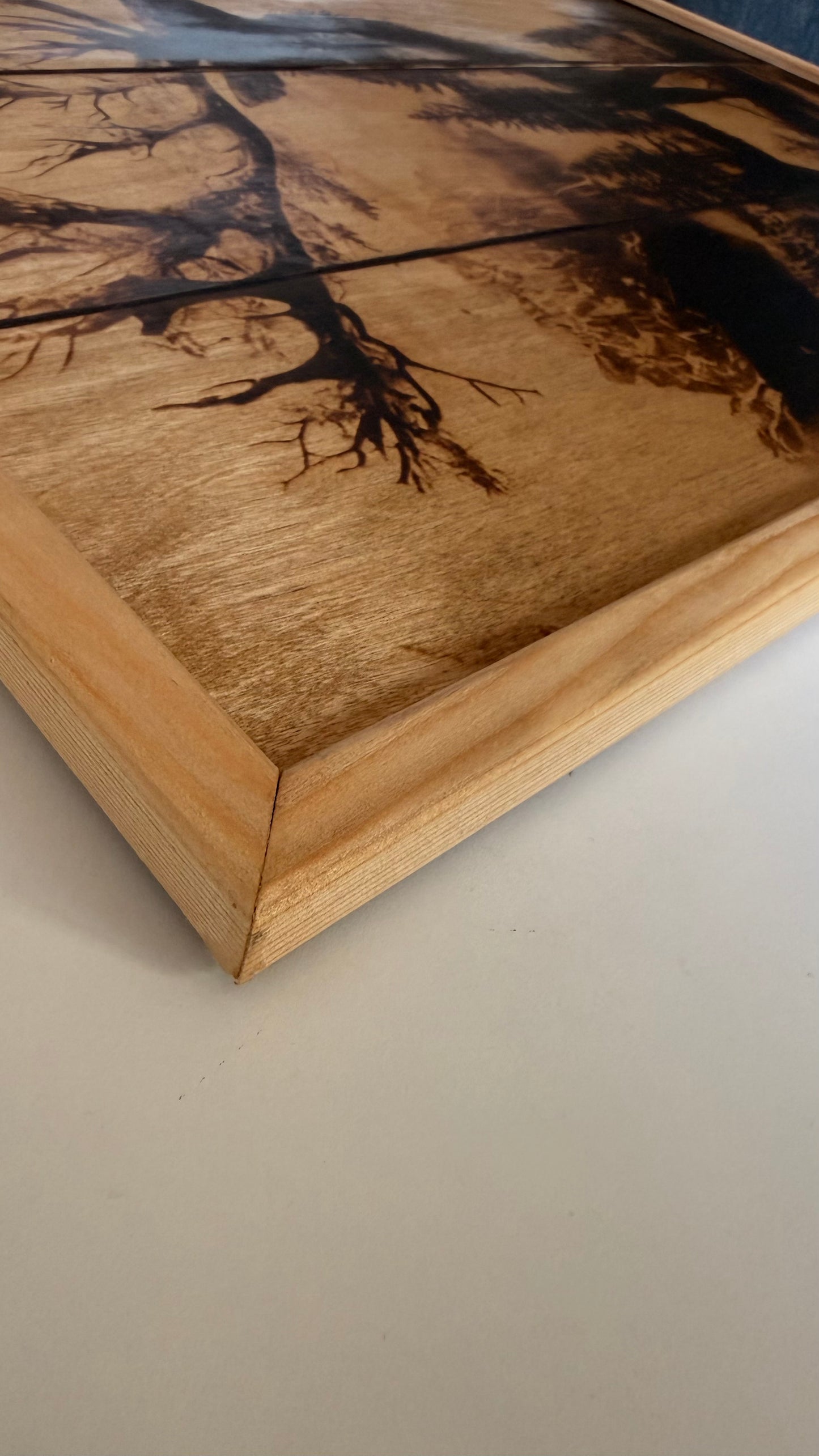 Modular Wood-Burned Wall Art | 3-Panel