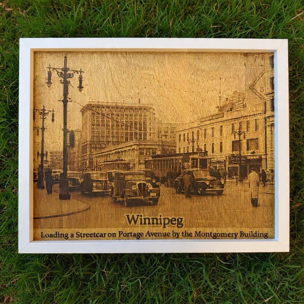 Winnipeg Vintage Street Scene – Wood Art |
