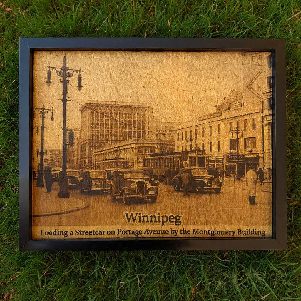 Winnipeg Vintage Street Scene – Wood Art |