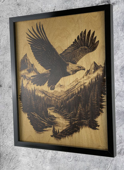 Limited Edition – Wood-Burned Eagle Portrait