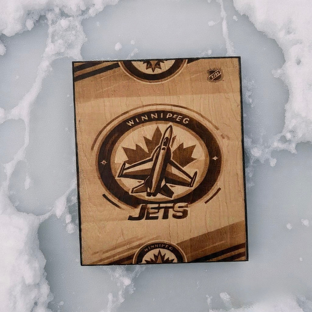 Winnipeg Jets  Artwork – Perfect for Fans! Burned Wood