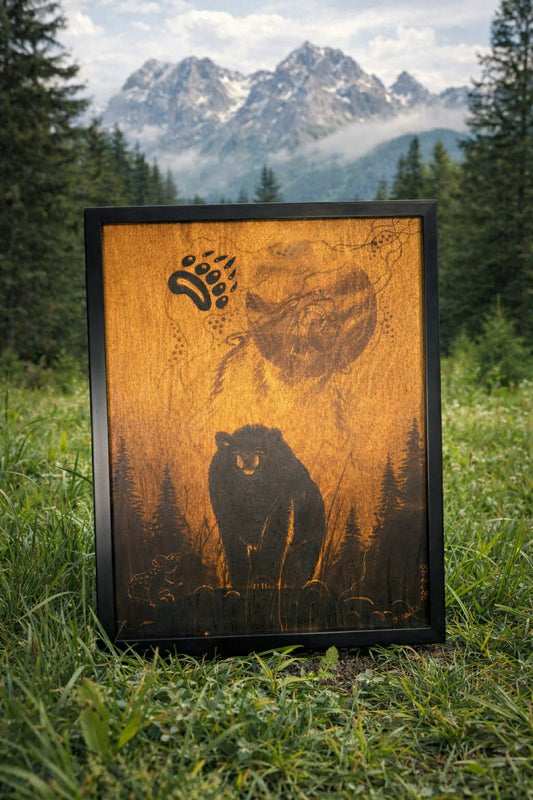 Unique Wood-Burned Artwork