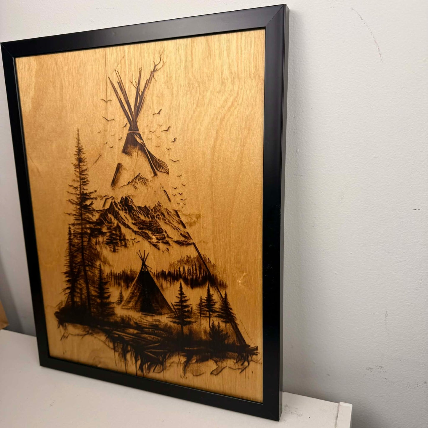 Unique Wood-Burned Artwork