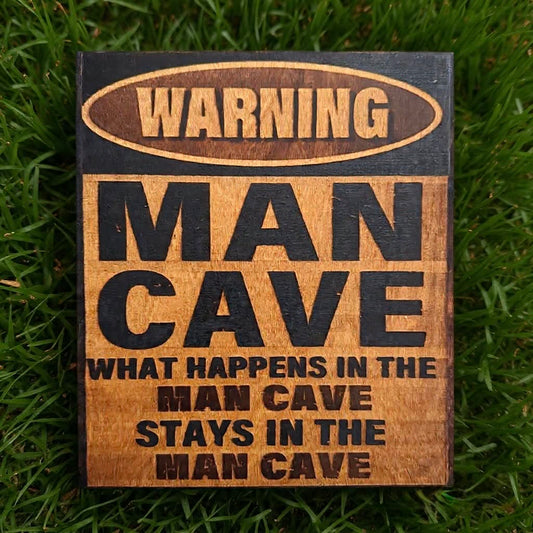 Man Cave... Wood Burning Art