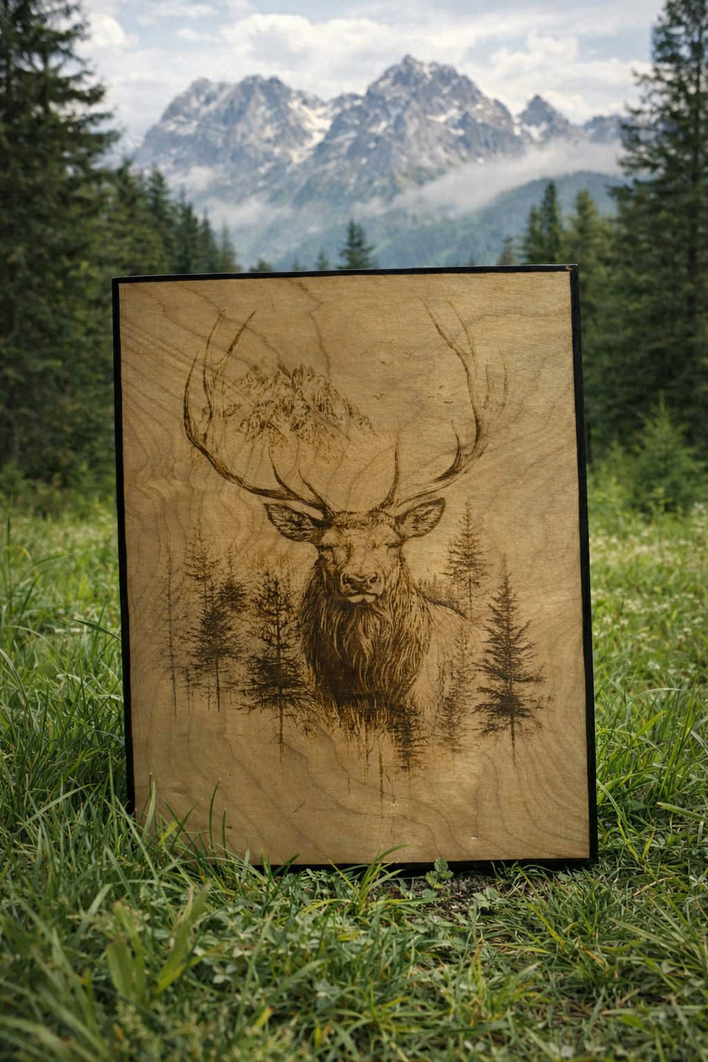 Unique Wood-Burned Artwork
