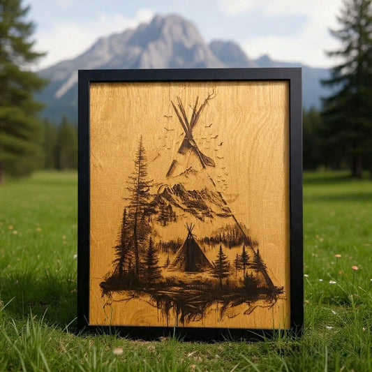 Unique Wood-Burned Artwork
