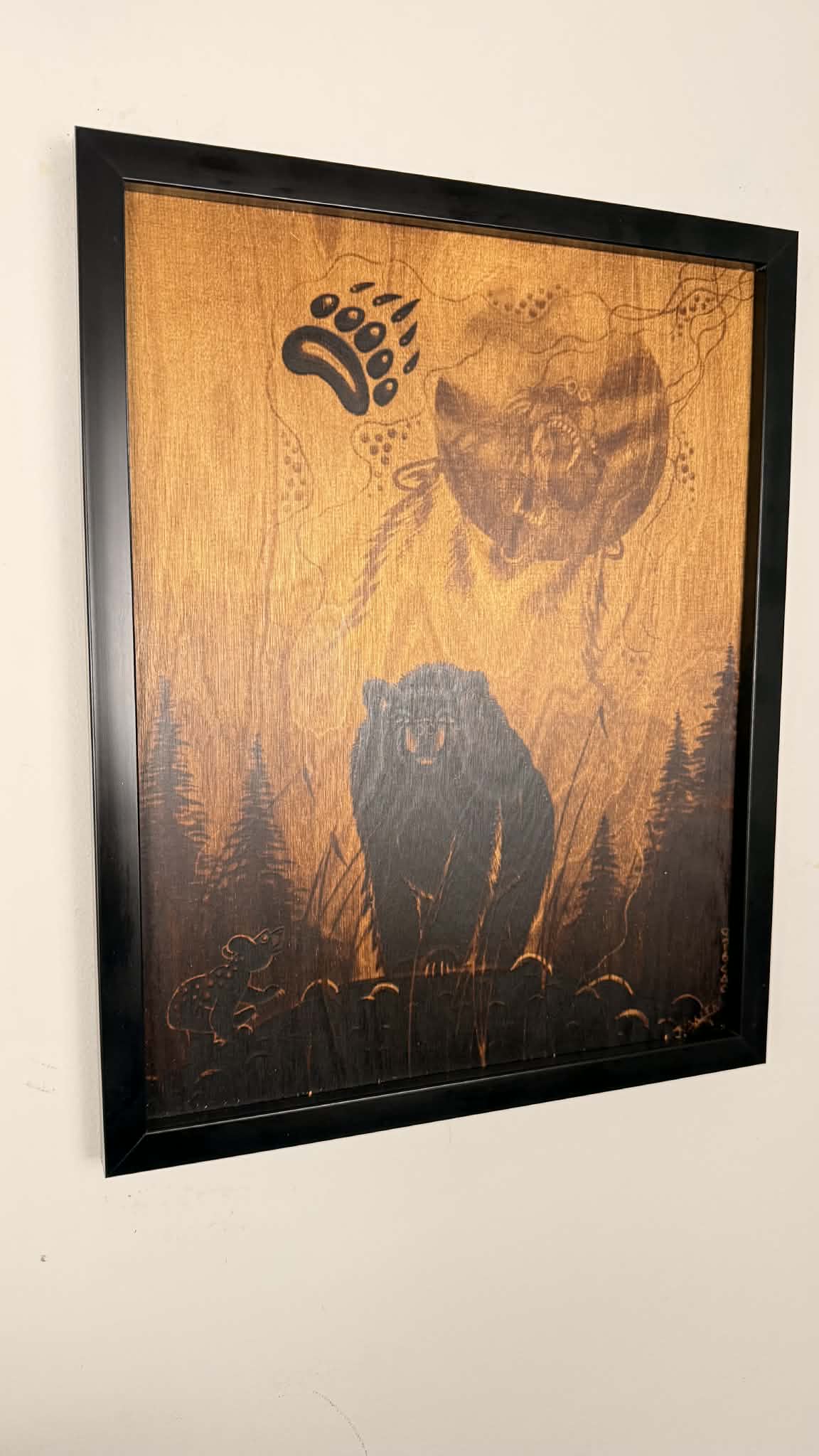 Unique Wood-Burned Artwork
