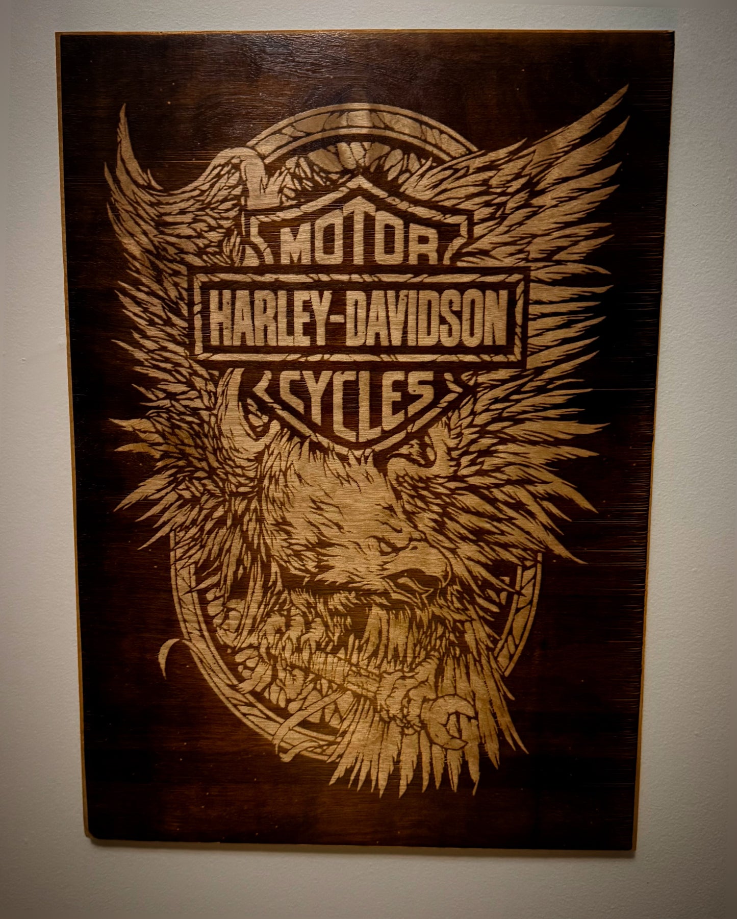 Perfect gift for Harley-Davidson fans, birthdays,   wall decor  personalized  house unique gift idea