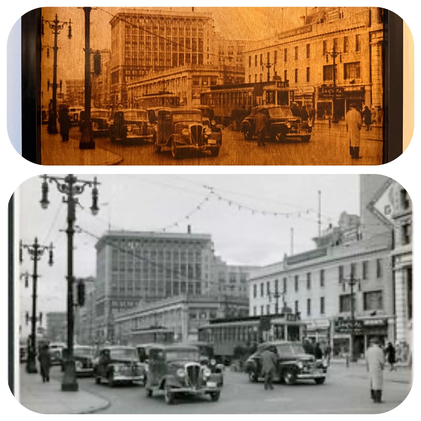 Winnipeg Vintage Street Scene – Wood Art |